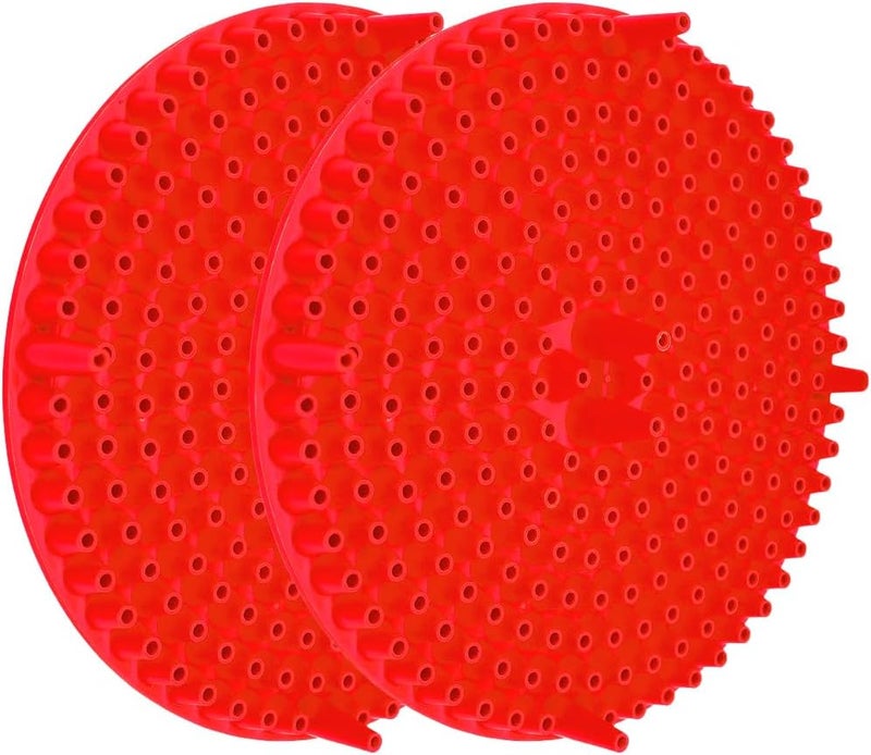 Sandfren 2PCS Car Wash Bucket Grit Trap Insert, 10.2" Vehicle Detailing Washing Filters for Dirt & Debris Trapping, Auto Collecting Sediment Cleaning Tool, Universal for SUV Sedan Truck (Red) - Image 1